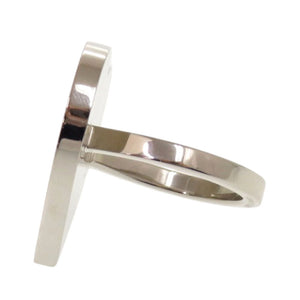 未使用品 エルメス クール ラック スカーフ 90 リング メタル レッド シルバー スカーフリング 0344【中古】HERMES