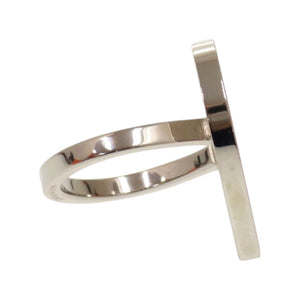 未使用品 エルメス クール ラック スカーフ 90 リング メタル レッド シルバー スカーフリング 0344【中古】HERMES