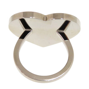 未使用品 エルメス クール ラック スカーフ 90 リング メタル レッド シルバー スカーフリング 0344【中古】HERMES