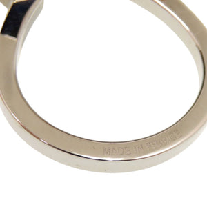 未使用品 エルメス クール ラック スカーフ 90 リング メタル レッド シルバー スカーフリング 0344【中古】HERMES