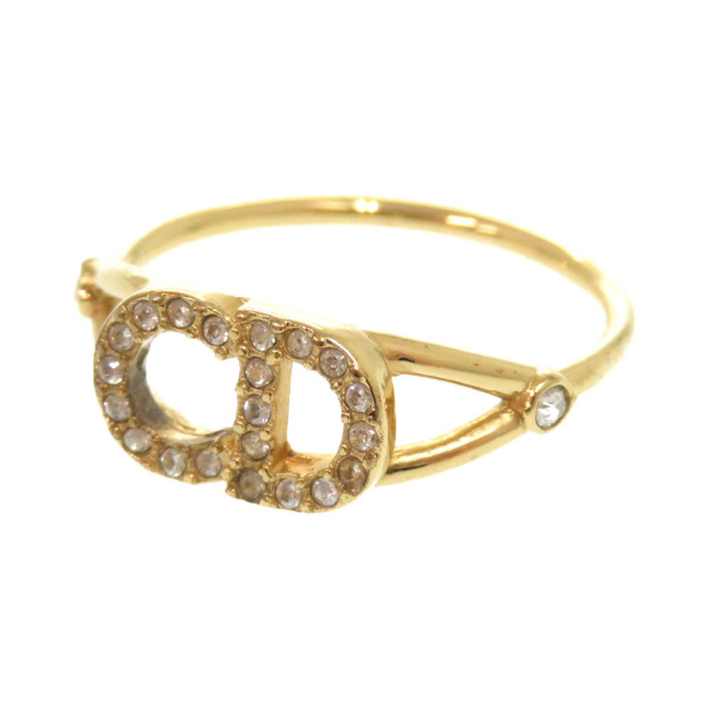 美品 クリスチャンディオール Clair D Lune クレール ディー リュヌ R1137CDLCY メタル ストーン 約13号 ゴールド リング 指輪 0345【中古】Christian Dior