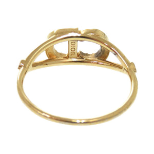 美品 クリスチャンディオール Clair D Lune クレール ディー リュヌ R1137CDLCY メタル ストーン 約13号 ゴールド リング 指輪 0345【中古】Christian Dior