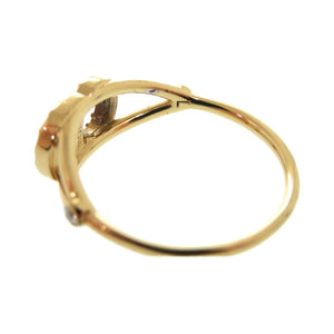 美品 クリスチャンディオール Clair D Lune クレール ディー リュヌ R1137CDLCY メタル ストーン 約13号 ゴールド リング 指輪 0345【中古】Christian Dior