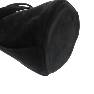 新品同様 ザ ロウ レオ ミニ スエード ブラック ショルダーバッグ 黒 0371【中古】THE ROW