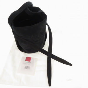 新品同様 ザ ロウ レオ ミニ スエード ブラック ショルダーバッグ 黒 0371【中古】THE ROW