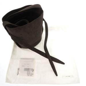 新品同様 ザ ロウ レオ ミニ スエード ブラウン ショルダーバッグ 茶 0372【中古】THE ROW