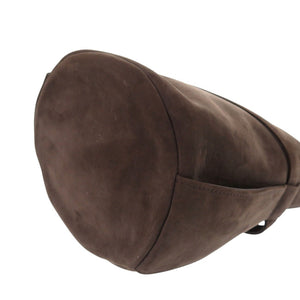 新品同様 ザ ロウ レオ ミニ スエード ブラウン ショルダーバッグ 茶 0372【中古】THE ROW