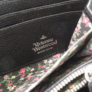美品 ヴィヴィアンウエストウッド レザー ブラック 51050024 長財布 黒  0376【中古】Vivienne Westwood