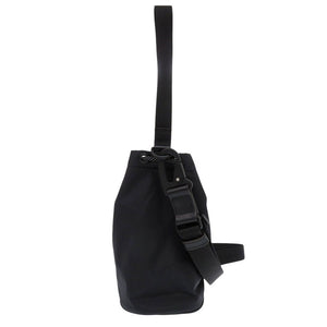 未使用 モンクレール MINI DRAWSTRING ナイロン ブラック ショルダーバッグ 黒 0426【中古】MONCLER