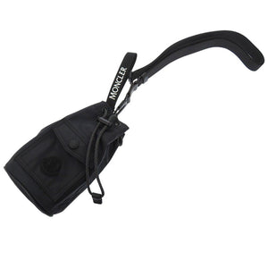 未使用 モンクレール MINI DRAWSTRING ナイロン ブラック ショルダーバッグ 黒 0426【中古】MONCLER