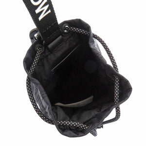 未使用 モンクレール MINI DRAWSTRING ナイロン ブラック ショルダーバッグ 黒 0426【中古】MONCLER