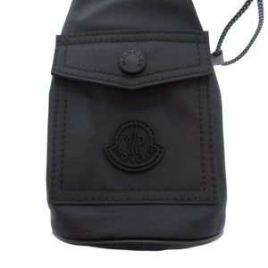 未使用 モンクレール MINI DRAWSTRING ナイロン ブラック ショルダーバッグ 黒 0426【中古】MONCLER
