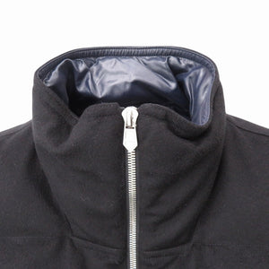 未使用 エルメス カシミヤ ダウンベスト カシミヤ/ナイロン ブラック サイズ46 黒 0429【中古】HERMES メンズ