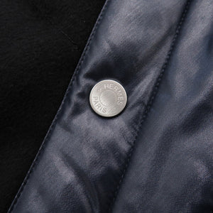 未使用 エルメス カシミヤ ダウンベスト カシミヤ/ナイロン ブラック サイズ46 黒 0429【中古】HERMES メンズ