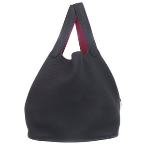 新品同様 エルメス ピコタンロックMM エクラ トリヨンクレマンス ブルーニュイ ローズパープル D刻印(2019年製) ハンドバッグ 紺 0435 【中古】 HERMES