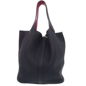 新品同様 エルメス ピコタンロックMM エクラ トリヨンクレマンス ブルーニュイ ローズパープル D刻印(2019年製) ハンドバッグ 紺 0435 【中古】 HERMES