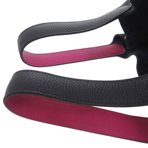 新品同様 エルメス ピコタンロックMM エクラ トリヨンクレマンス ブルーニュイ ローズパープル D刻印(2019年製) ハンドバッグ 紺 0435 【中古】 HERMES