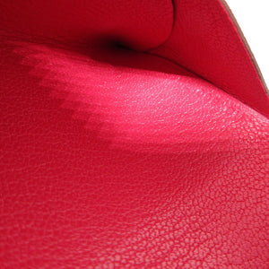 美品 エルメス カルヴィデュオ シェーブル B刻印(2023年製) ローズエクストリーム カード コインケース 0437【中古】HERMES