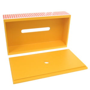 未使用品 エルメス ラッカー ジョーヌシトロン ティッシュボックス 0440【中古】HERMES