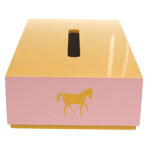 未使用品 エルメス ラッカー ジョーヌシトロン ティッシュボックス 0440【中古】HERMES