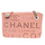 美品 シャネル パンチング レザー ピンク 27番台 シルバーチェーン ショルダーバッグ ココマーク 0449【中古】CHANEL