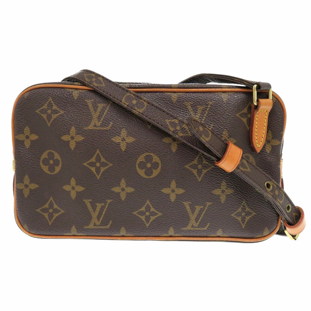 美品 ルイ ヴィトン マルリーバンドリエール  モノグラム M51828 ショルダーバッグ ブラウン LV 0457【中古】LOUIS VUITTON
