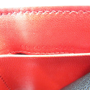 未使用 サンローランパリ タイニーウォレット 505118 レザー ゴールド金具 レッド 赤 三つ折り財布 0474【中古】SAINT LAURENT PARIS