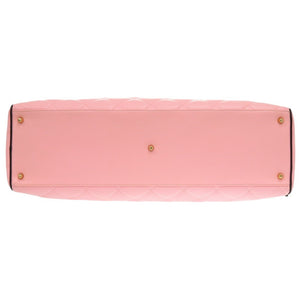 美品 シャネル マトラッセ ラムスキン ピンク 3番台 ロゴ ボストンバッグ 0475 【中古】 CHANEL