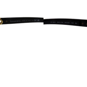美品 ティファニー ラウンド サングラス フルリム TF4201 8001/S4 ブラック 0480【中古】TIFFANY&Co.