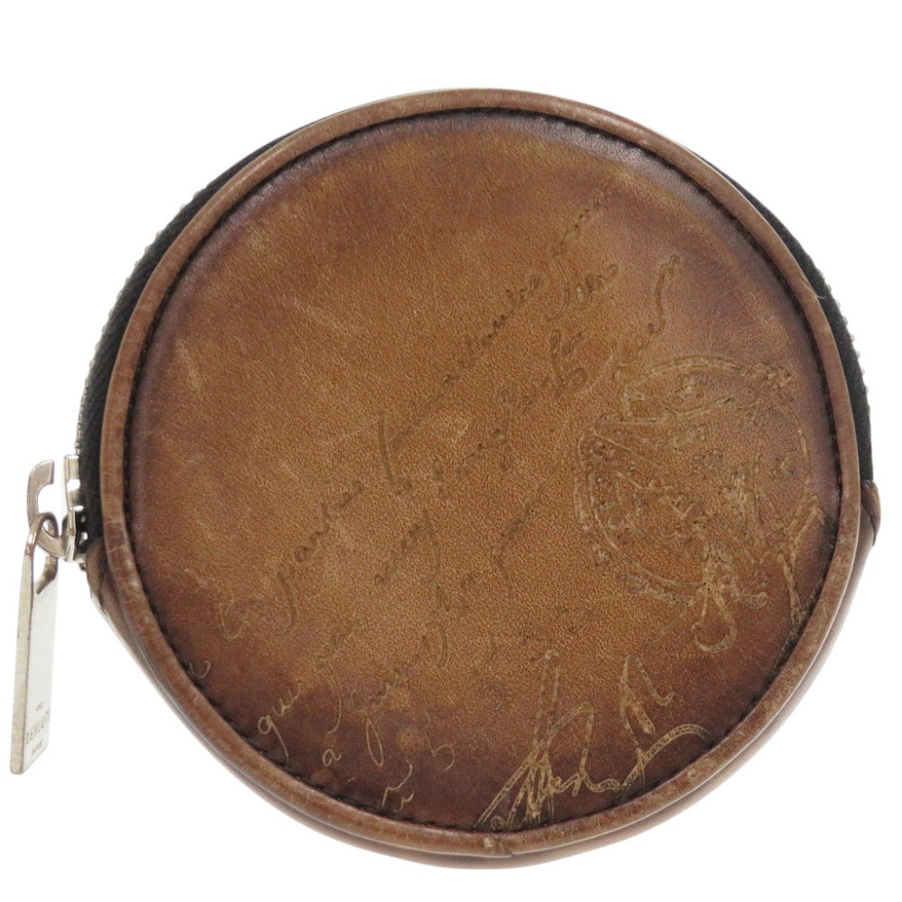 ベルルッティ カリグラフィ E0231 レザー ブラウン コインケース 0485【中古】BERLUTI メンズ