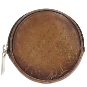 ベルルッティ カリグラフィ E0231 レザー ブラウン コインケース 0485【中古】BERLUTI メンズ