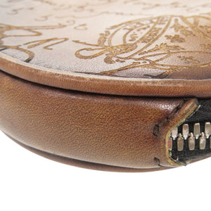 ベルルッティ カリグラフィ E0231 レザー ブラウン コインケース 0485【中古】BERLUTI メンズ