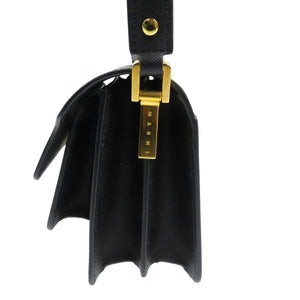 美品 マルニ TRUNK MINI SBMPS01NO1 レザー ゴールド金具 ブラック 黒 ショルダーバッグ 0495【中古】MARNI