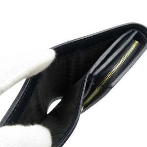 未使用 グッチ ホースビット 621891 キャンバス レザー ゴールド金具 ベージュ ブラック 二つ折り財布 0496【中古】GUCCI