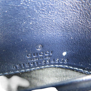 未使用 グッチ ホースビット 621891 キャンバス レザー ゴールド金具 ベージュ ブラック 二つ折り財布 0496【中古】GUCCI