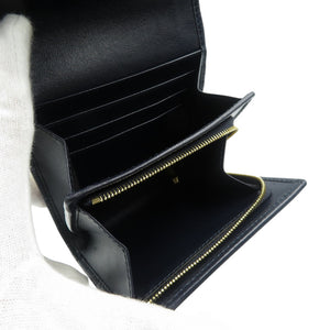 未使用 グッチ ホースビット 621891 キャンバス レザー ゴールド金具 ベージュ ブラック 二つ折り財布 0496【中古】GUCCI