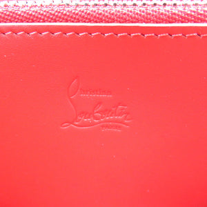 新品同様 クリスチャンルブタン パネトーネ スタッズ 1175161 レザー シルバー金具 ローザ ピンク レッド ラウンドファスナー 長財布 0502【中古】Christian Louboutin