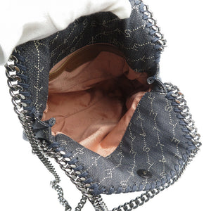 新品同様 ステラマッカートニー ファラベラ 371223 W8468 デニム コットン ポリウレタン シルバー金具 グレー チェーン ショルダーバッグ 0503【中古】STELLA McCARTNEY