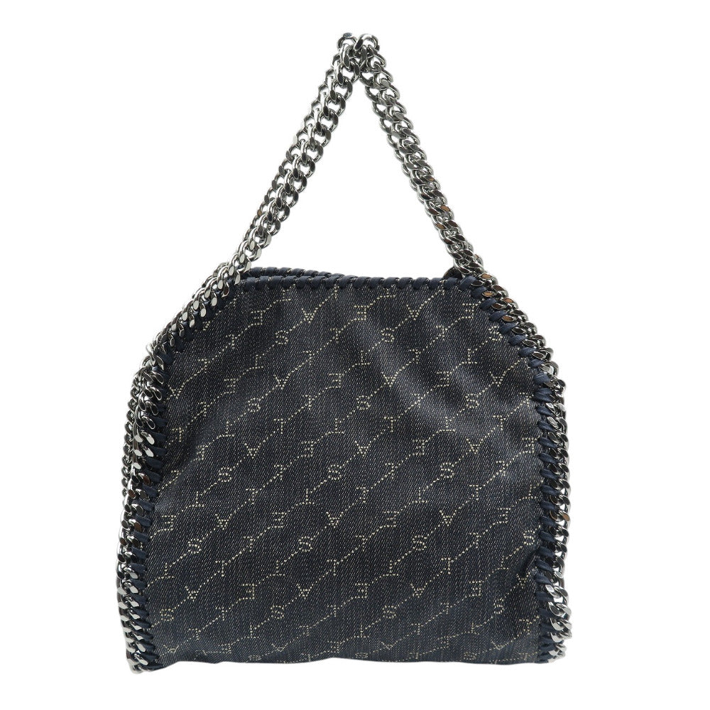 新品同様 ステラマッカートニー ファラベラ 371223 W8468 デニム コットン ポリウレタン シルバー金具 グレー チェーン ショルダーバッグ 0503【中古】STELLA McCARTNEY