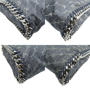 新品同様 ステラマッカートニー ファラベラ 371223 W8468 デニム コットン ポリウレタン シルバー金具 グレー チェーン ショルダーバッグ 0503【中古】STELLA McCARTNEY