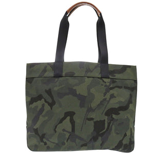 美品 コーチ PEANUTSコラボ ウッドストック C4025 キャンバス カーキ 迷彩柄 トートバッグ 0504【中古】COACH