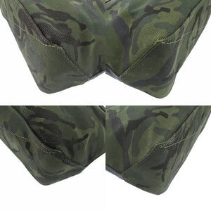 美品 コーチ PEANUTSコラボ ウッドストック C4025 キャンバス カーキ 迷彩柄 トートバッグ 0504【中古】COACH