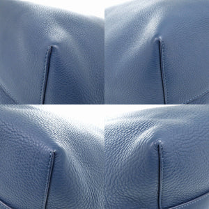 美品 ザ ロウ パークトート ミディアム W1313L129 レザー ブルー トートバッグ 青 0506【中古】THE ROW