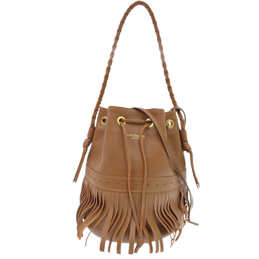 美品 ジェイアンドエムデヴィッドソン カーニバル レザー ブラウン ショルダーバッグ 茶 0520【中古】J&M Davidson