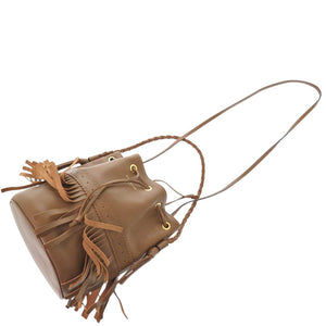 美品 ジェイアンドエムデヴィッドソン カーニバル レザー ブラウン ショルダーバッグ 茶 0520【中古】J&M Davidson