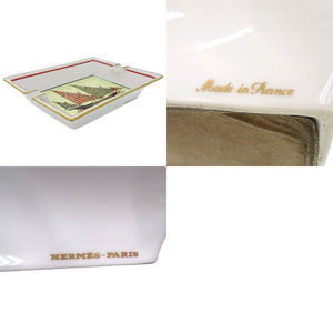 美品 エルメス アッシュトレイ 船 ヨット 灰皿 小物入れ プレート インテリア Ｍ47270 陶器 マルチカラー 0524【中古】HERMES