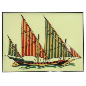 美品 エルメス アッシュトレイ 船 ヨット 灰皿 小物入れ プレート インテリア Ｍ47270 陶器 マルチカラー 0524【中古】HERMES