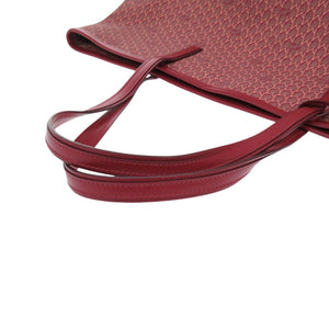 美品 モラビト オートグラフ GM PVC レザー レッド トートバッグ 赤 0531【中古】MORABITO