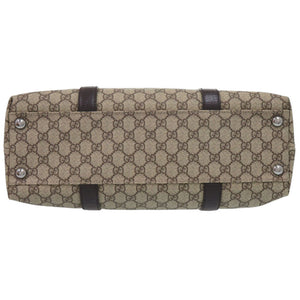 美品 グッチ 114288 GGスプリーム ベージュ トートバッグ 0541【中古】GUCCI