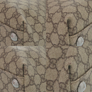 美品 グッチ 114288 GGスプリーム ベージュ トートバッグ 0541【中古】GUCCI